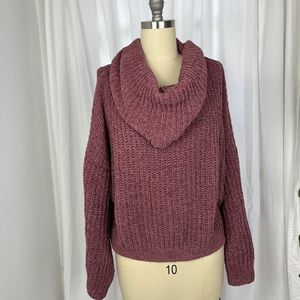 Wine Colored Knit Sweater